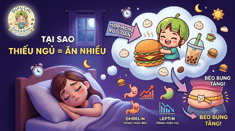 Giải Mã Cơn Ác Mộng: Thiếu Ngủ Khiến Bạn ĂN NHIỀU HƠN & BÉO BỤNG Ra Sao?