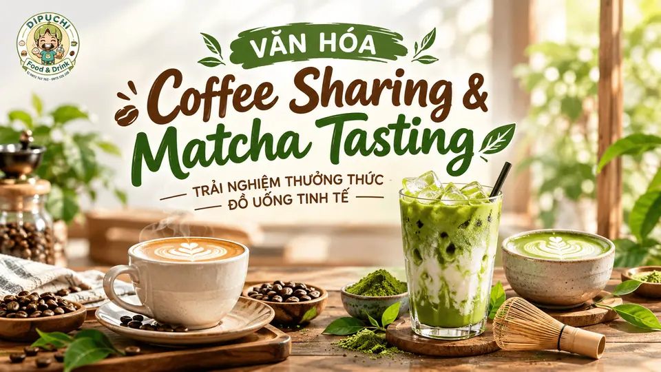 VĂN HÓA COFFEE SHARING & MATCHA TASTING: TRẢI NGHIỆM THƯỞNG THỨC ĐỒ UỐNG TINH TẾ