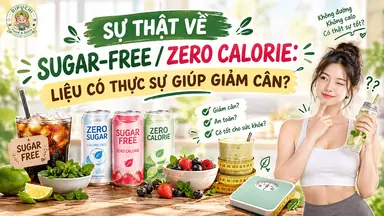 SỰ THẬT VỀ SUGAR-FREE / ZERO CALORIE: LIỆU CÓ THỰC SỰ GIÚP GIẢM CÂN?