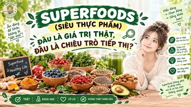 SUPERFOODS (SIÊU THỰC PHẨM): ĐÂU LÀ GIÁ TRỊ THẬT, ĐÂU LÀ CHIÊU TRÒ TIẾP THỊ?