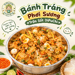 BÁNH TRÁNG PHƠI SƯƠNG TRỘN SỐT DIPUCHI